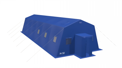 Армейская палатка "М50" ПВХ(Вместимость - до 50 человек)